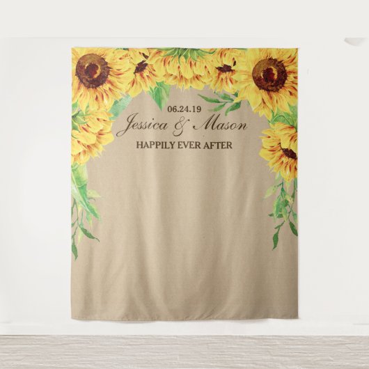 結婚式背景 - ブライダルシャワーの写真小道具 タペストリー (正面)