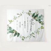 結婚式背景、写真フレーム、フォトブース小道具 タペストリー (正面(横))