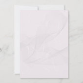 結婚式花ピンク、紫、エレガント金ゴールド円 招待状 (裏面)