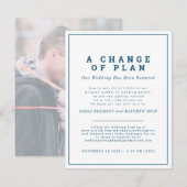 結婚式計画変更のお知らせを今すぐストリーミング セーブザデート (正面/裏面)