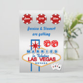 結婚式誓約のラスベガスの更新 招待状 (スタンド正面)