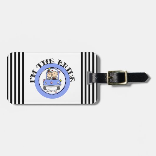 結婚式車の花嫁 ラゲッジタグ (正面横)