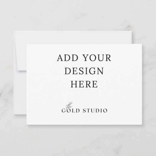 結婚式返信カード RSVP テンプレート (3.5 x 5インチ) (正面)