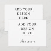 結婚式返信カード RSVP テンプレート (3.5 x 5インチ) (正面/裏面)