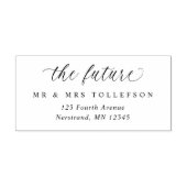 結婚式返信住所 ザ・フューチャー ミスター&ミセス エレガント セルフインキングスタンプ (デザイン)