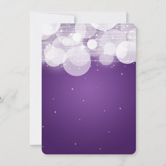結婚式駆け落ちグローと輝く紫 案内状 (裏面)