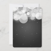 結婚式駆け落ちグロー&スパークルブラック 案内状 (裏面)