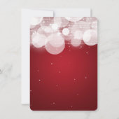 結婚式駆け落ち場の輝きと輝く赤 案内状 (裏面)