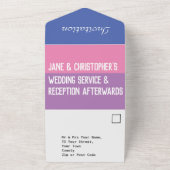 結婚式1日まるごと招待状 オールインワン招待状 (外側)