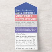 結婚式1日まるごと招待状 オールインワン招待状 (内側)