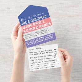 結婚式1日限定オールインワン招待状 オールインワン招待状