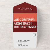 結婚式1日限定オールインワン招待状 オールインワン招待状 (外側)