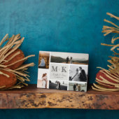 結婚式6枚写真コラージュ 新婚夫婦の記念品 フォトプラーク (側面)