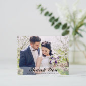 結婚式 お礼 花嫁 花婿 写真 ポストカード B (スタンド正面)