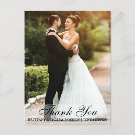 結婚式 お礼 花嫁 花婿 写真 ポストカード L