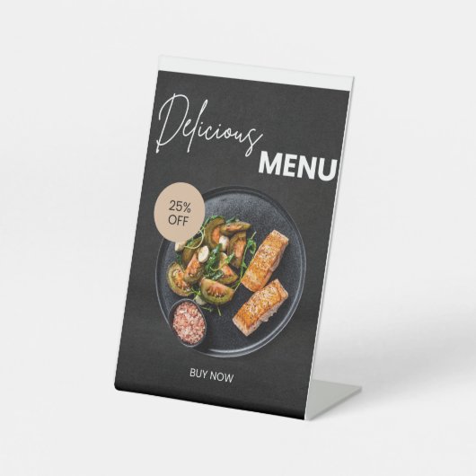 結婚式&イベントの夕食テンプレート 台座サイン (正面)