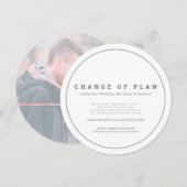 結婚式 イベント 計画変更延期のお知らせ セーブザデート (正面/裏面)
