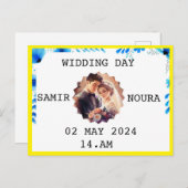 結婚式 インビテーションポストカード (正面/裏面)