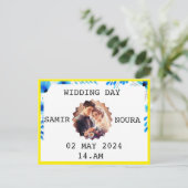 結婚式 インビテーションポストカード (スタンド正面)