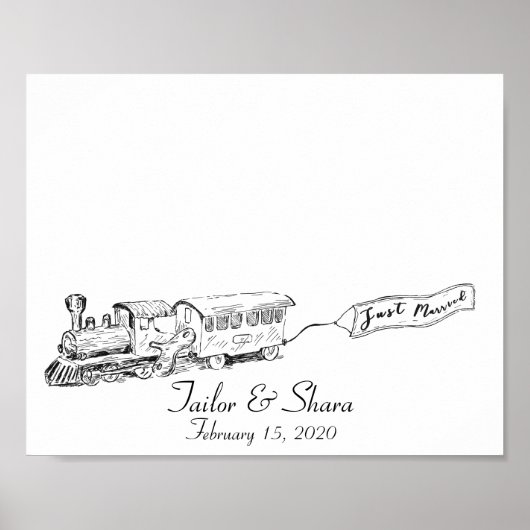 結婚式 ウェディングトレイン 指紋 ゲストブック (正面)