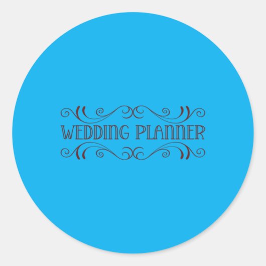 結婚式 - ウェディングプランナーのパフォーマンス ラウンドシール (正面)