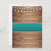 結婚式 ウェディング 招待状 海岸 テーマ (裏面)