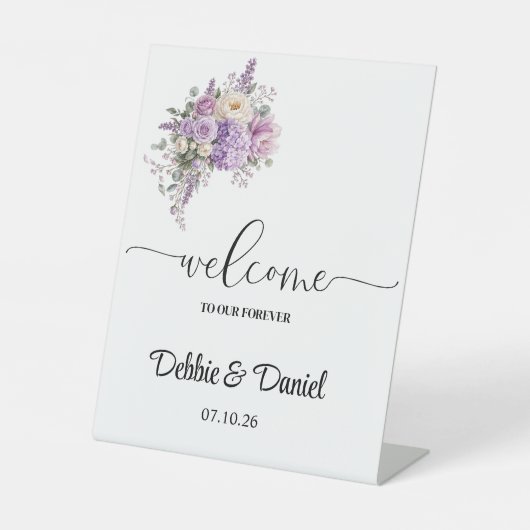 結婚式 ウェルカムペデスタルサイン 台座サイン (正面)