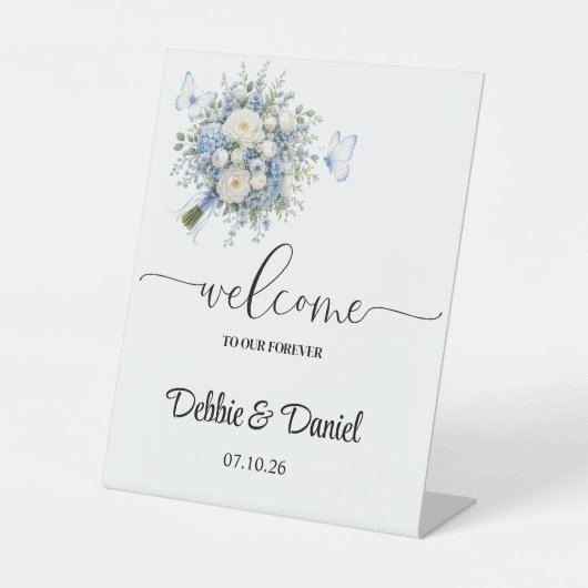 結婚式 ウェルカムペデスタルサイン 台座サイン (正面)