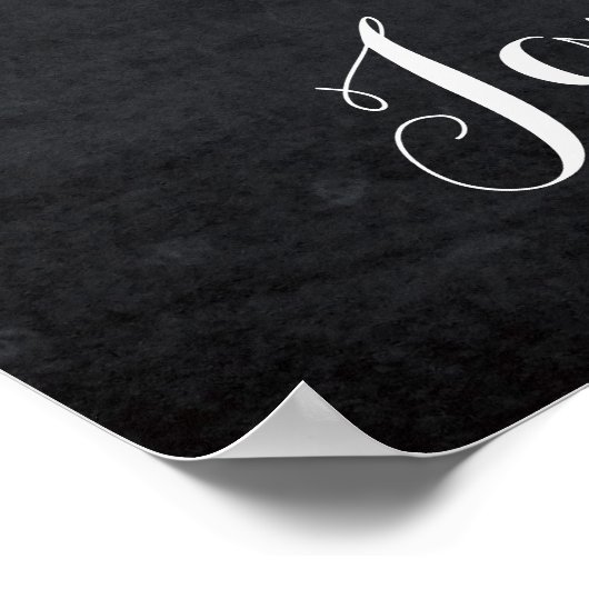 結婚式 ウェルカムボード 黒板 バーガンディ 花 ポスター (角)