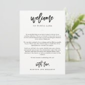 結婚式 ウェルカムレター＆行程表 ウェルカムバッグ (スタンド正面)