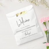 結婚式 ウェルカム サンクス おしゃれ エレガント ギフトバッグ フェイバーバッグ (封をした状態)