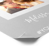 結婚式 ウェルカム フォト コラージュ バナー ポスター (角)