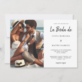 結婚式(ウエディング) スペイン語 | 書道 ラ・ボダ・デ フォト 招待状