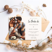 結婚式（ウエディング） スペイン語  |  書道 ラ・ボダ・デ フォト 招待状