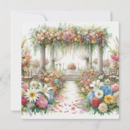 結婚式 ウォーターカラー 招待状