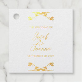 結婚式 カスタム ホイル 封筒タグ フェイバータグ