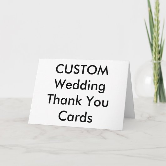 結婚式 カスタム 感謝カード 7" x 5" (正面)