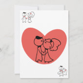 結婚式 カップル シャワー ウェディング カップル 招待状 (裏面)