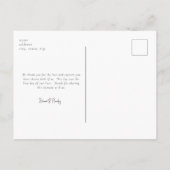 結婚式 カップル フォト 御礼 ポストカード (裏面)