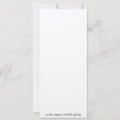 結婚式＆ガラのためのシャンパン シャー メニューカード 招待状 (裏面)