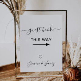 結婚式 ゲストブック 案内看板 テンプレート