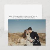 結婚式 サンキューカード (正面/裏面)