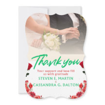 結婚式　サンキューカード