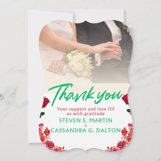 結婚式　サンキューカード サンキューカード (正面)