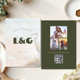 結婚式 シギサギ Save the Date QRコード セーブザデート