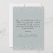 結婚式 シルバーバルーン ウェディングフォト 案内状 (裏面)