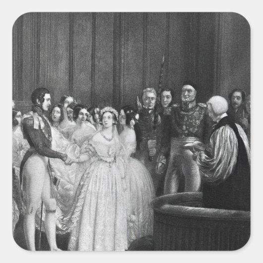 結婚式 スクエアシール (正面)