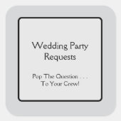 結婚式 スクエアシール (正面)