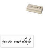 結婚式 タイポグラフィー カリグラフィー セーブ アワ デート ラバースタンプ (押印)