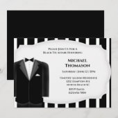 結婚式 タキシード バチェラーパーティー招待状 招待状 (正面/裏面)